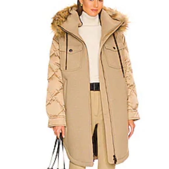 NWOT 
GOLDBERGH Cover Faux Fur Jacket in Desert
Goldbergh
Color:Desert
Size 12 - Picture 2 of 16